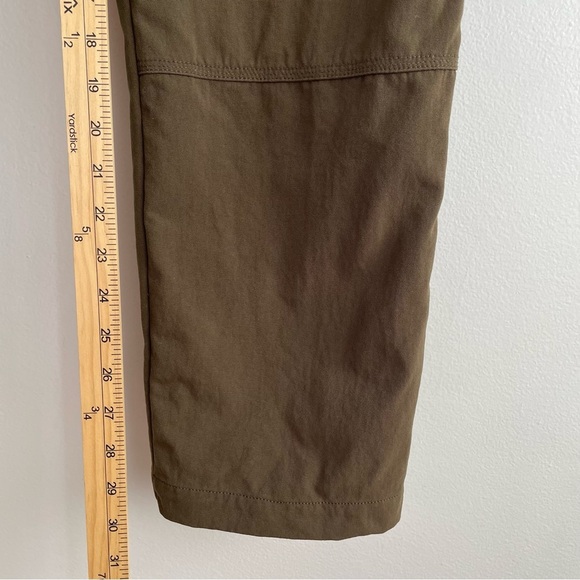 Prana hiking climbing pants olive green khaki adjustable waist size small - Picture 11 of 14